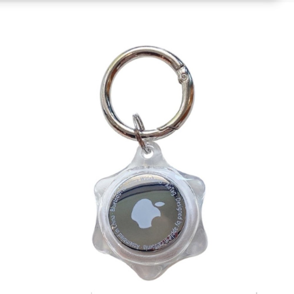 New Apple AirTag Case Anti-Lost Protector AirTag Transparent Case with Key C…